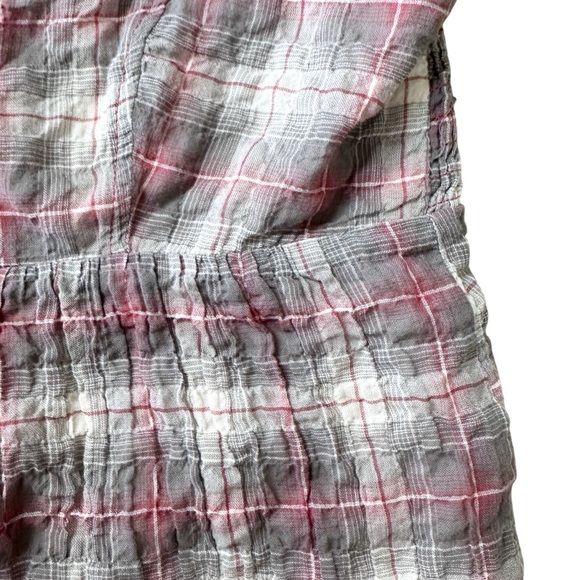 Anthropologie Maeve Flutter Sleeve Plaid Mini Dress Size XS - Picture 6 of 10